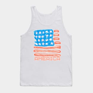 flag crayon Tank Top